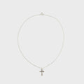Emanuele Bicocchi Small Rose Cross Necklace - Silver
