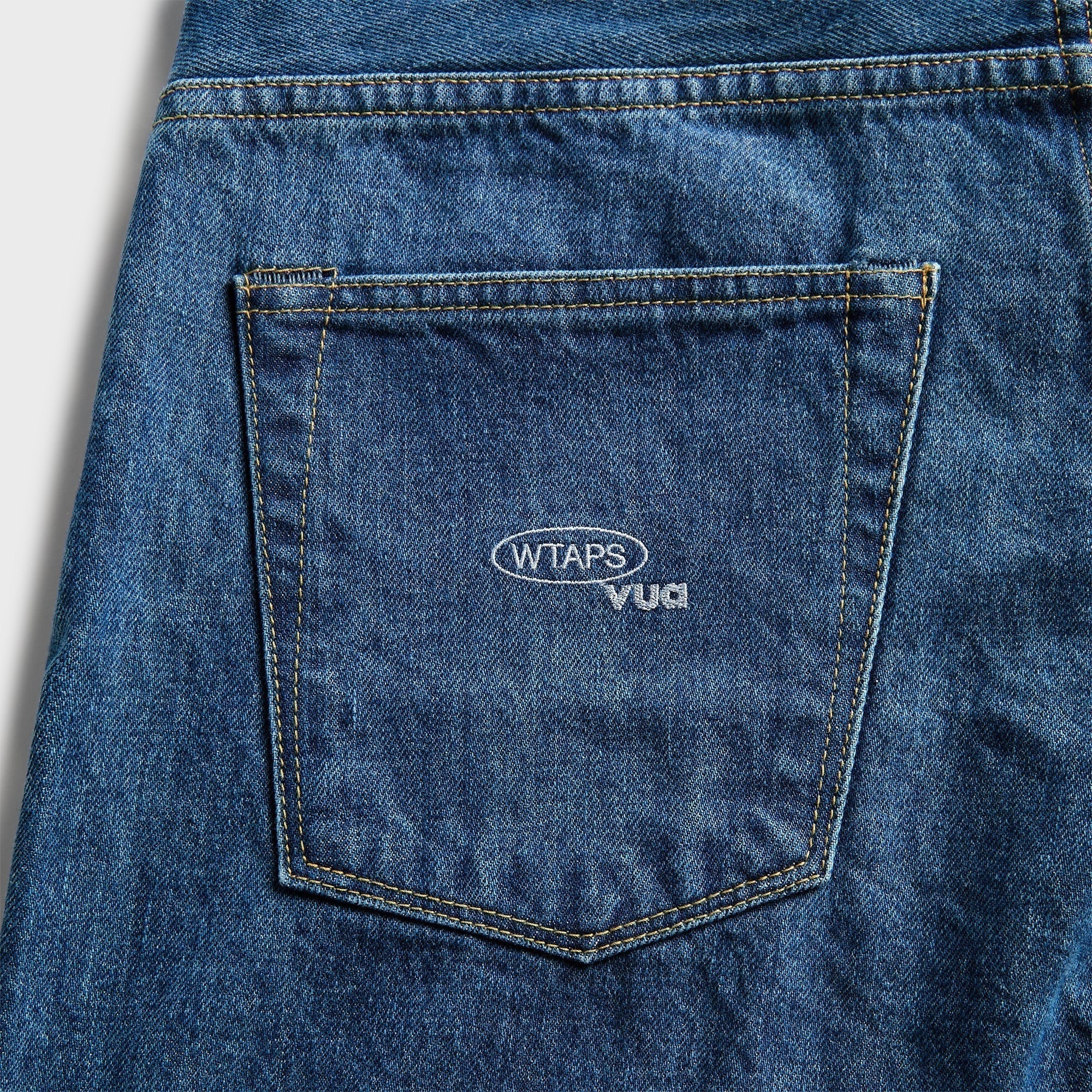 WTAPS Blues Straight Cotton Denim Trouser - Indigo