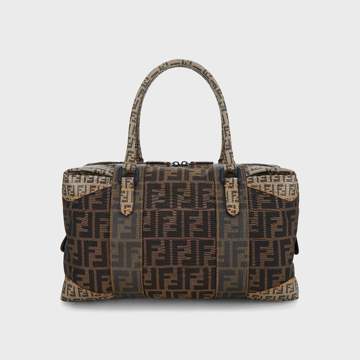 WGACA Fendi B Mix Boston Large - Brown