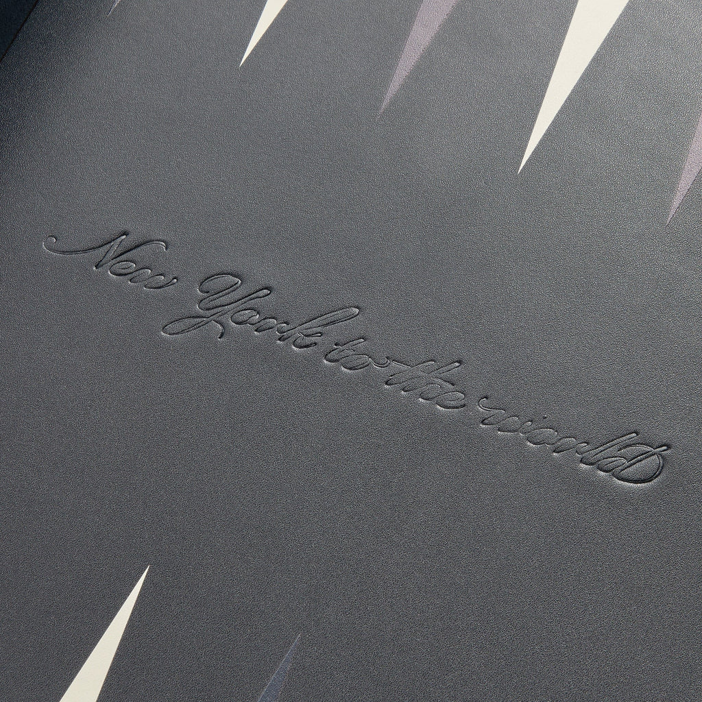 Kith Monogram Debossed Suede Backgammon Set - Ink