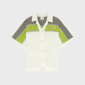 Casablanca Stripe Crochet Shirt - White