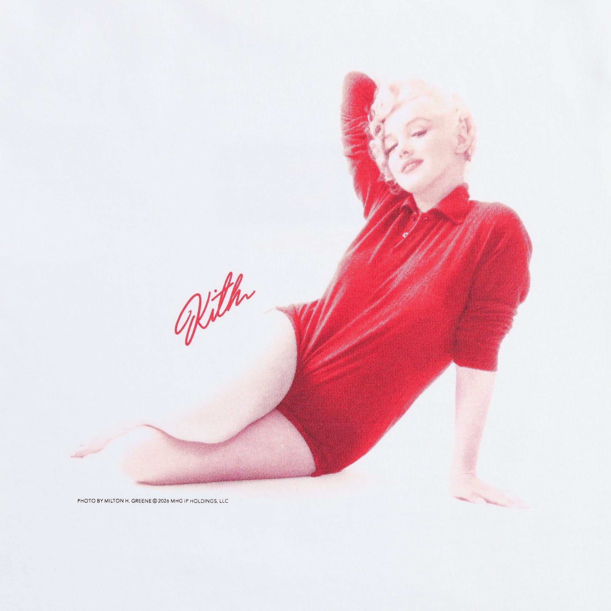 Kith Women for Marilyn Monroe Kiss Mulberry Vintage Tee - White