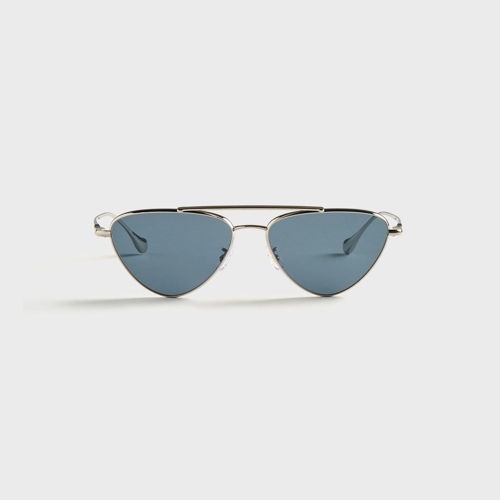 Oliver Peoples x Jil Sander 56 Edition 1 Sunglasses - Silver / Blue