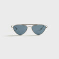 Oliver Peoples x Jil Sander 56 Edition 1 Sunglasses - Silver / Blue