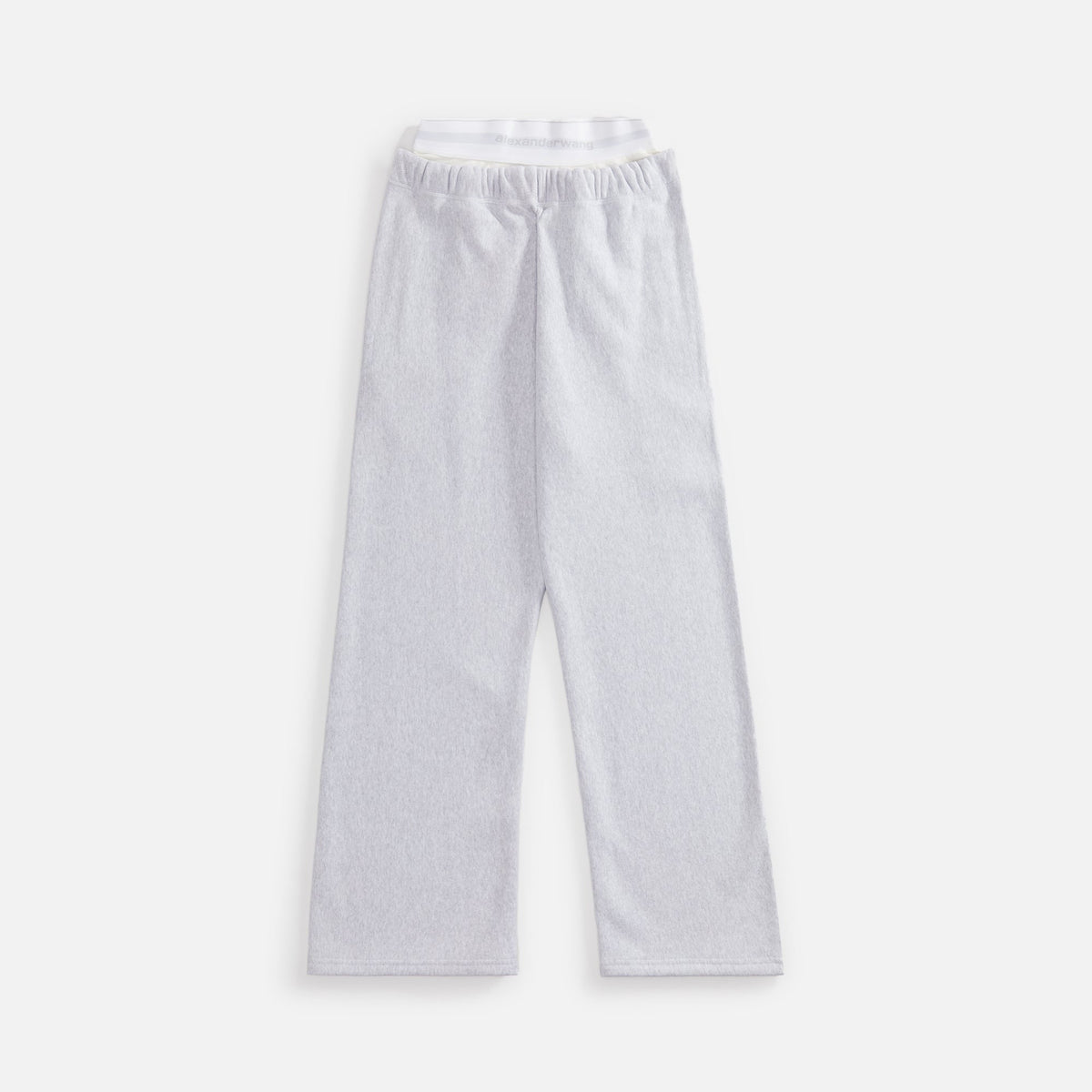 Alexander Wang Wide Leg Sweatpant with Logo Elasitic Brief - White