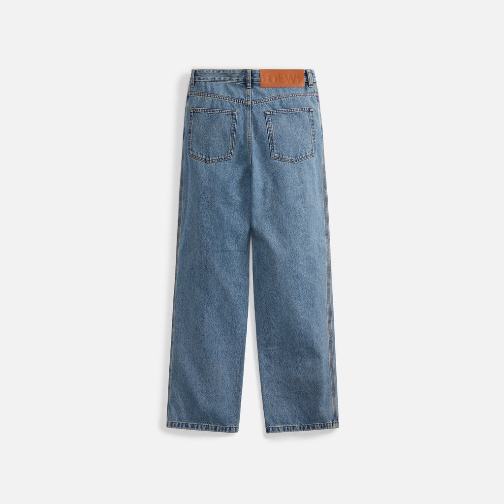 Loewe Anagram Baggy Trousers - Mid Blue Denim