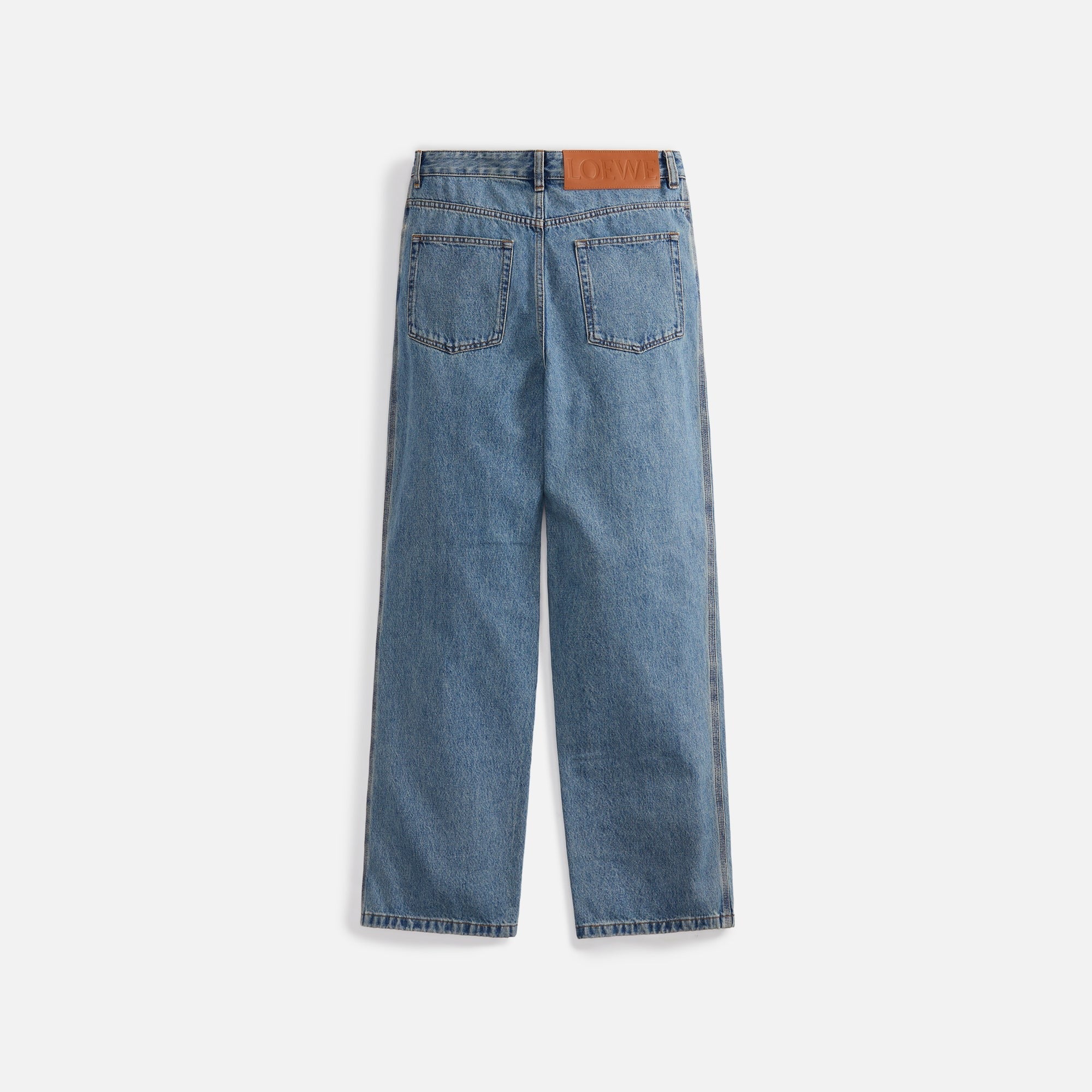 Loewe Anagram Baggy Trousers - Mid Blue Denim