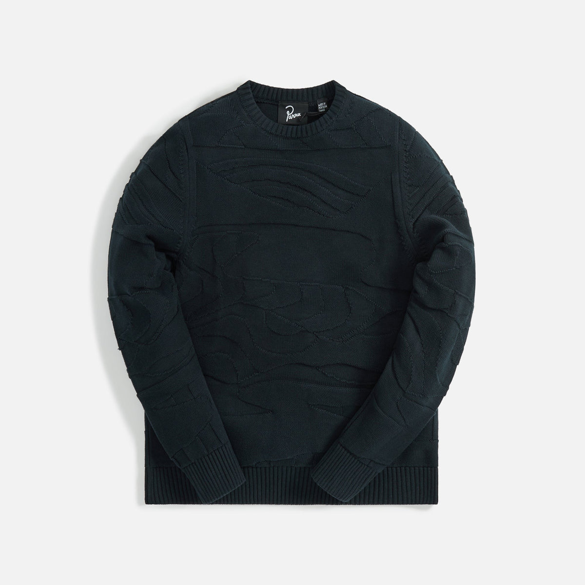 by Parra Landscape Knitted Pullover - Navy Blue