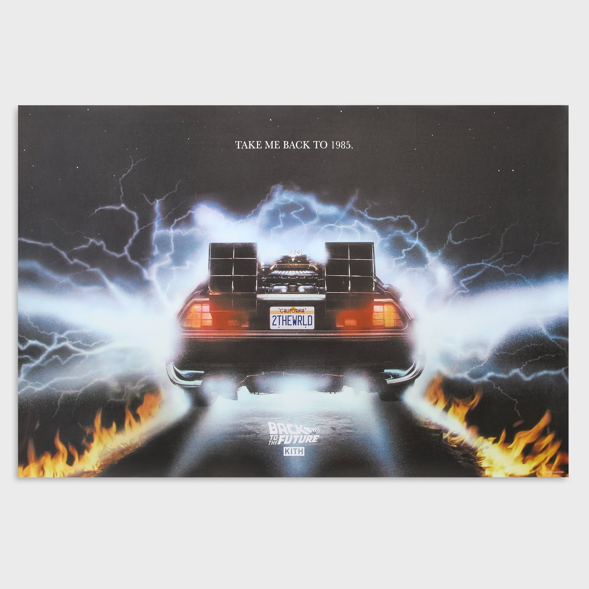 Kith for Back to the Future Take Me Back to 1985 Poster - Multi