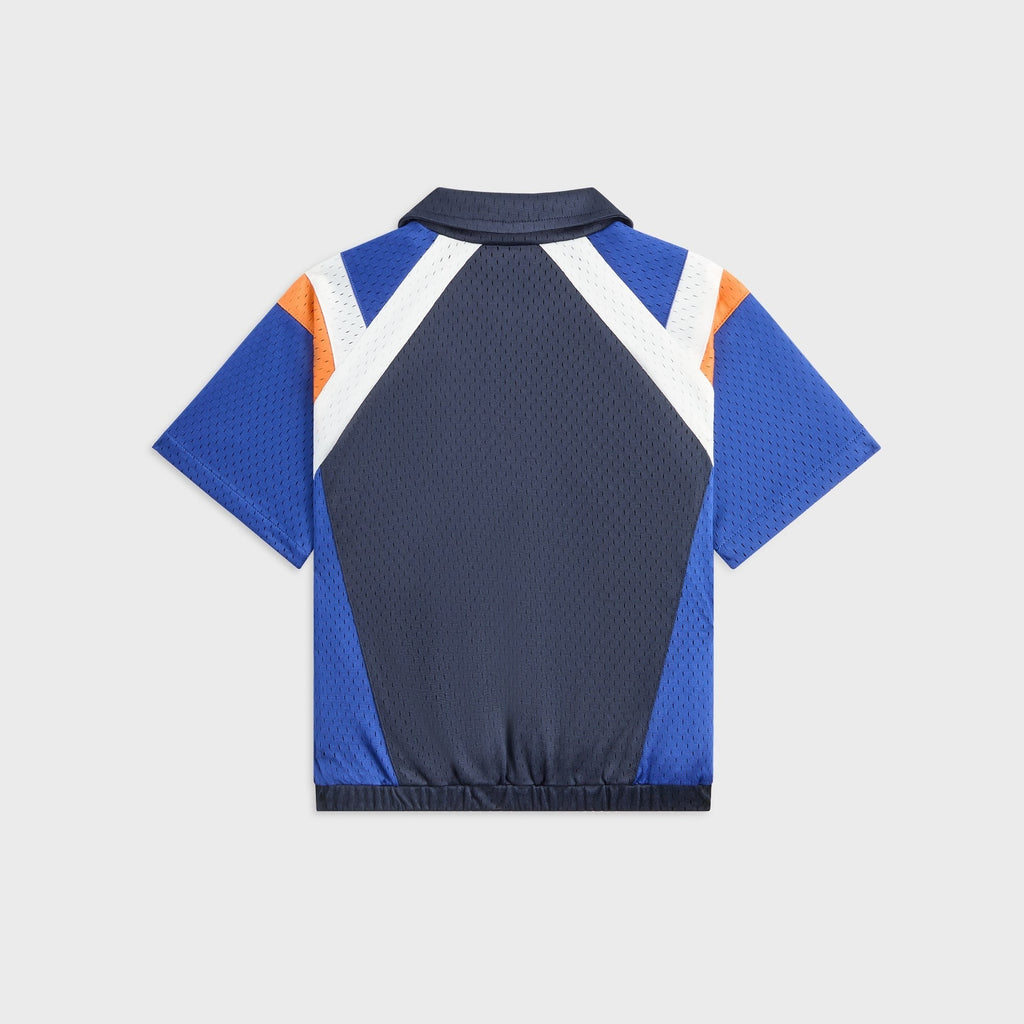 Kith Kids Linden Quarter Zip Mesh Polo - Nocturnal