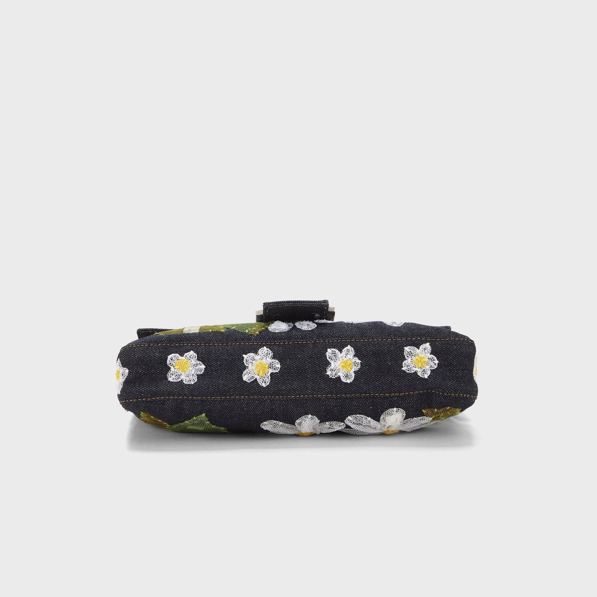 WGACA Fendi Embroidered Baguette - Navy