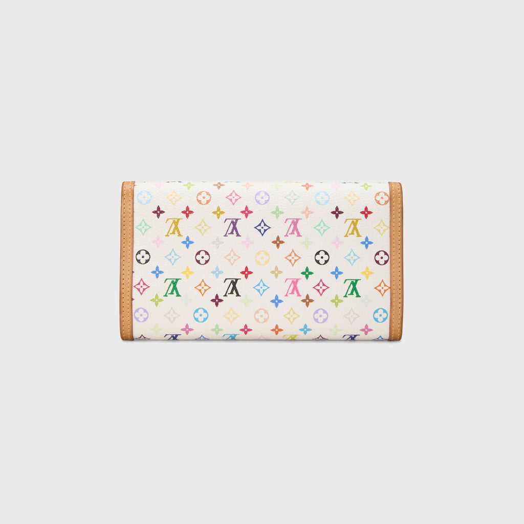 WGACA Louis Vuitton x Takashi Murakami International Wallet - White / Multi