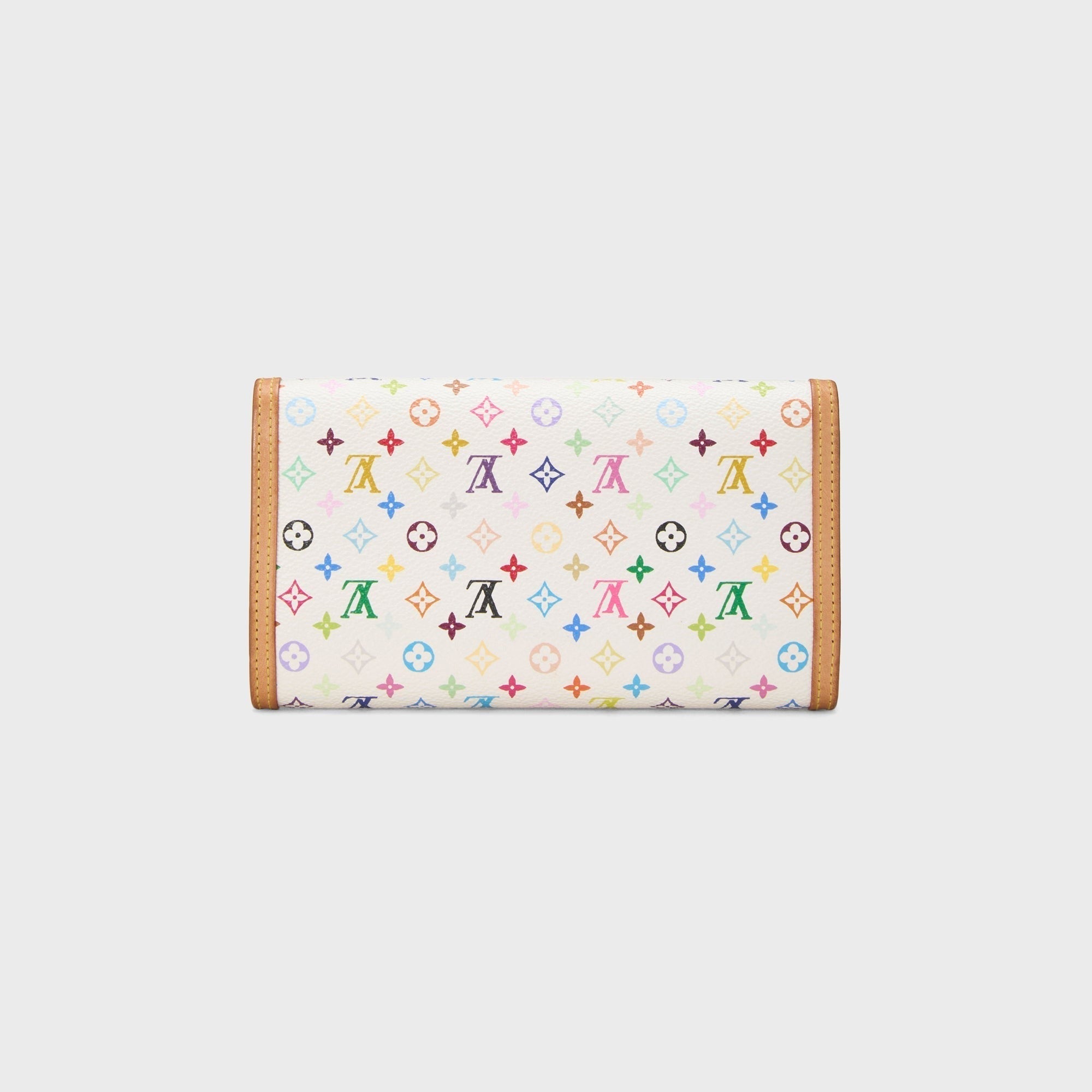 WGACA Louis Vuitton x Takashi Murakami International Wallet - White / Multi