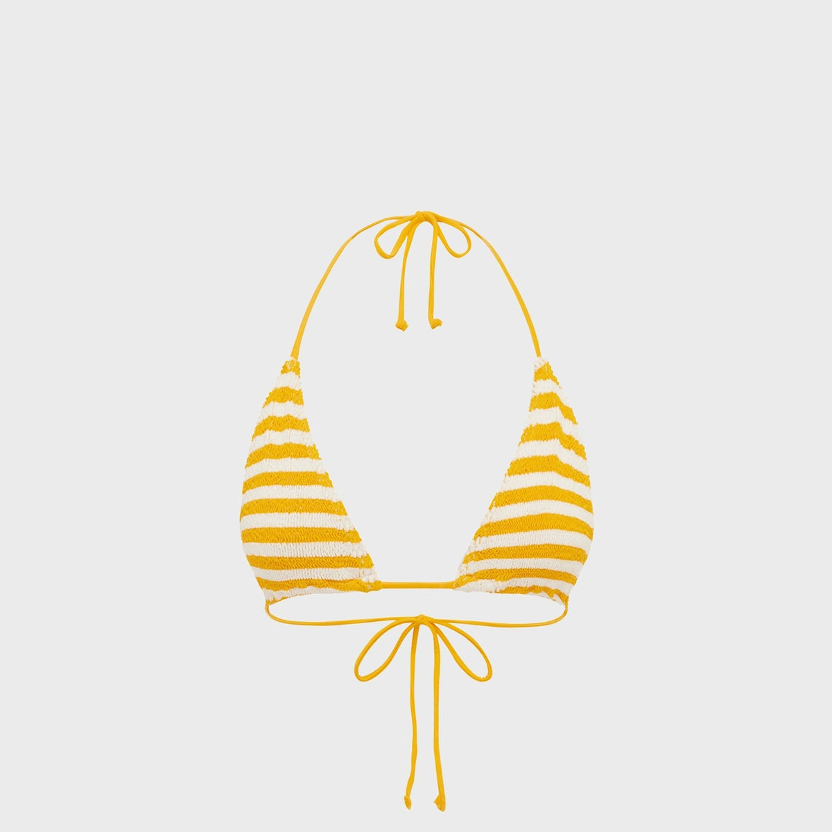 Bond Eye Ingrid Triangle Top - Saffron / White Stripe