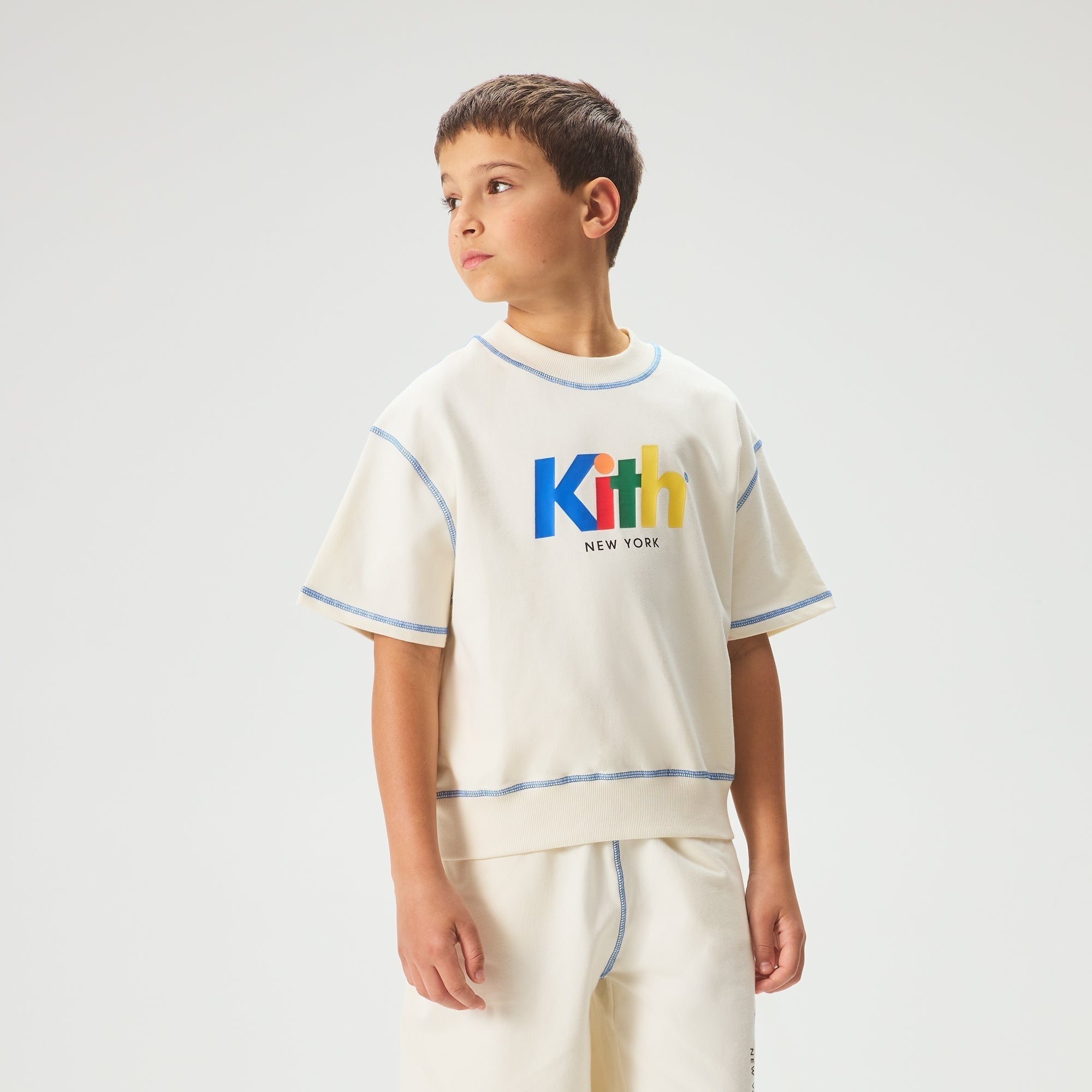 Kith Kids Short Sleeve Nelson Crewneck - Silk