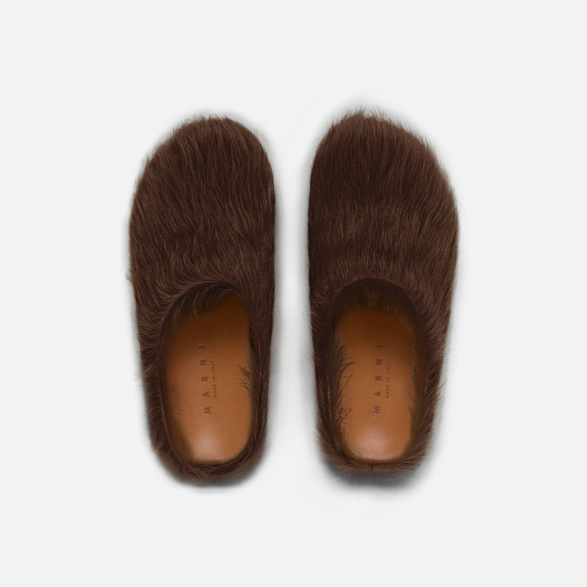 Marni Mens Fussbett Sabot - Brown