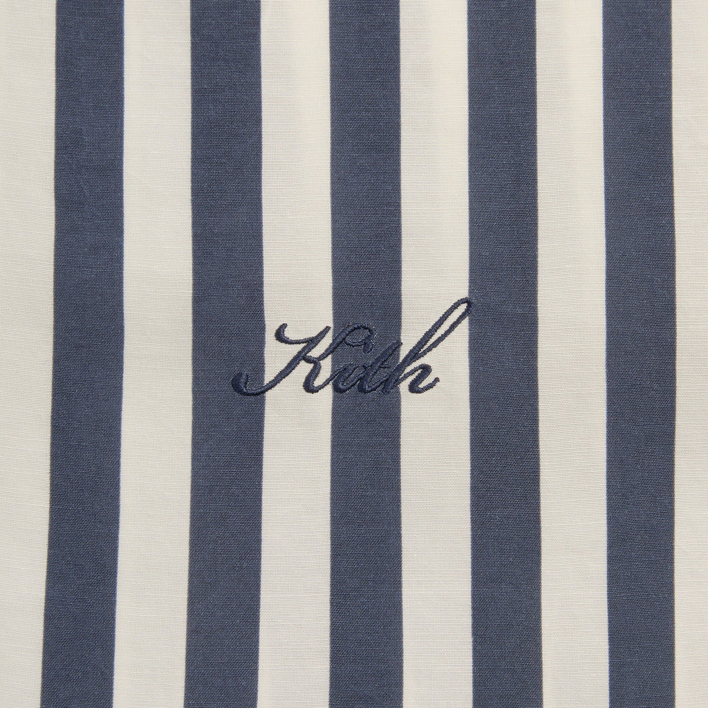 Kith Striped Thompson Camp Collar Shirt - Nocturnal