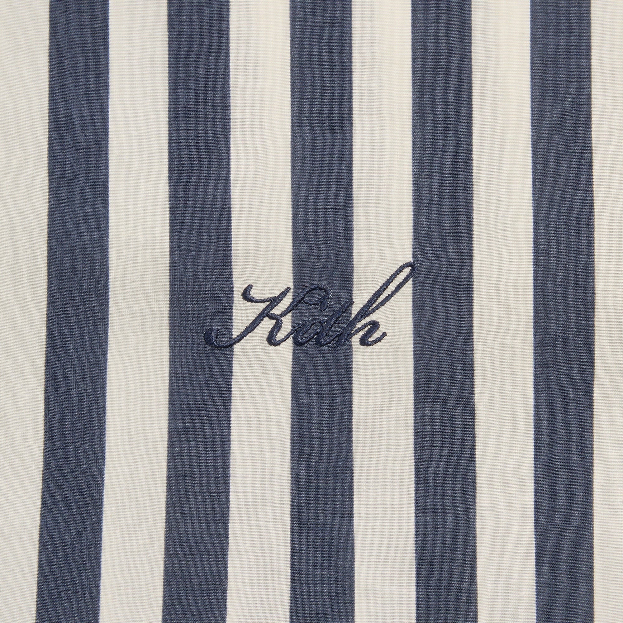 Kith Striped Thompson Camp Collar Shirt - Nocturnal