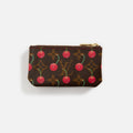 WGACA Louis Vuitton x Takashi Murakami Cherry Clef Pochette Coin Purse - Brown