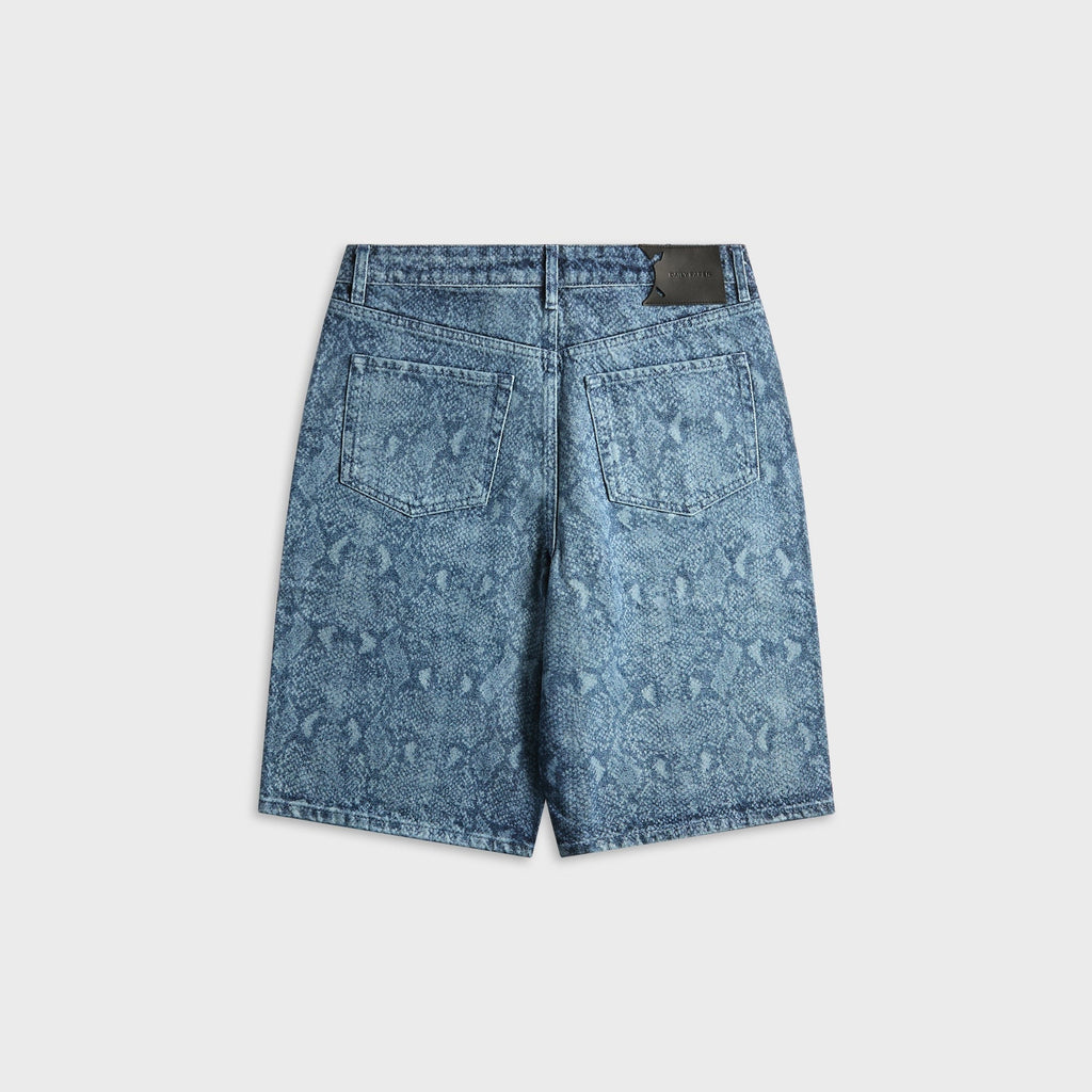 Daily Paper Snake Laser Denim Short - Blue