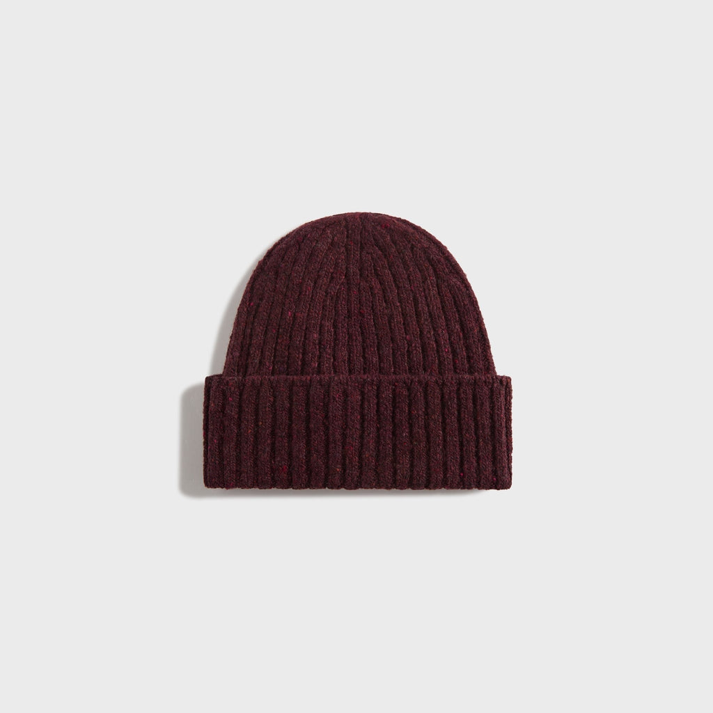 by Parra Reversed Flag Beanie - Dark Burgundy