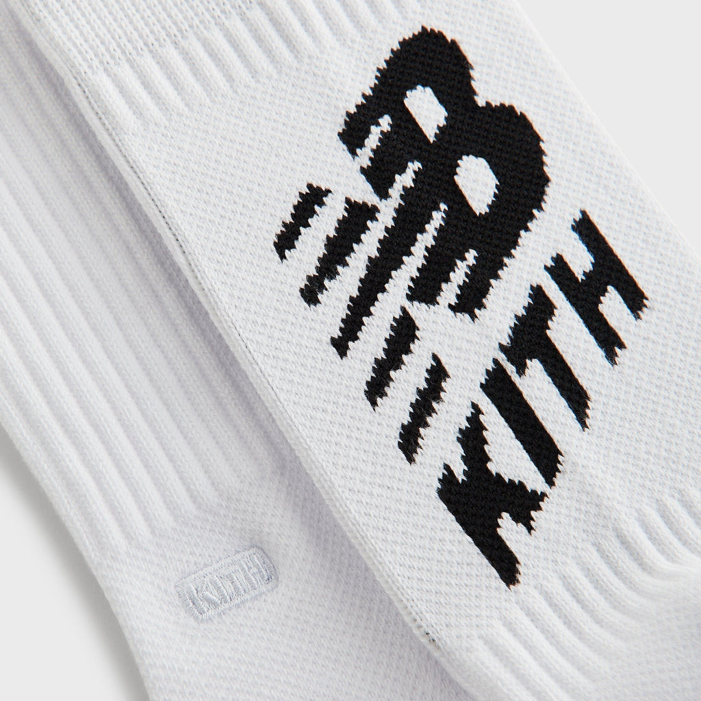 Kith & New Balance Big Logo Crew Socks - White