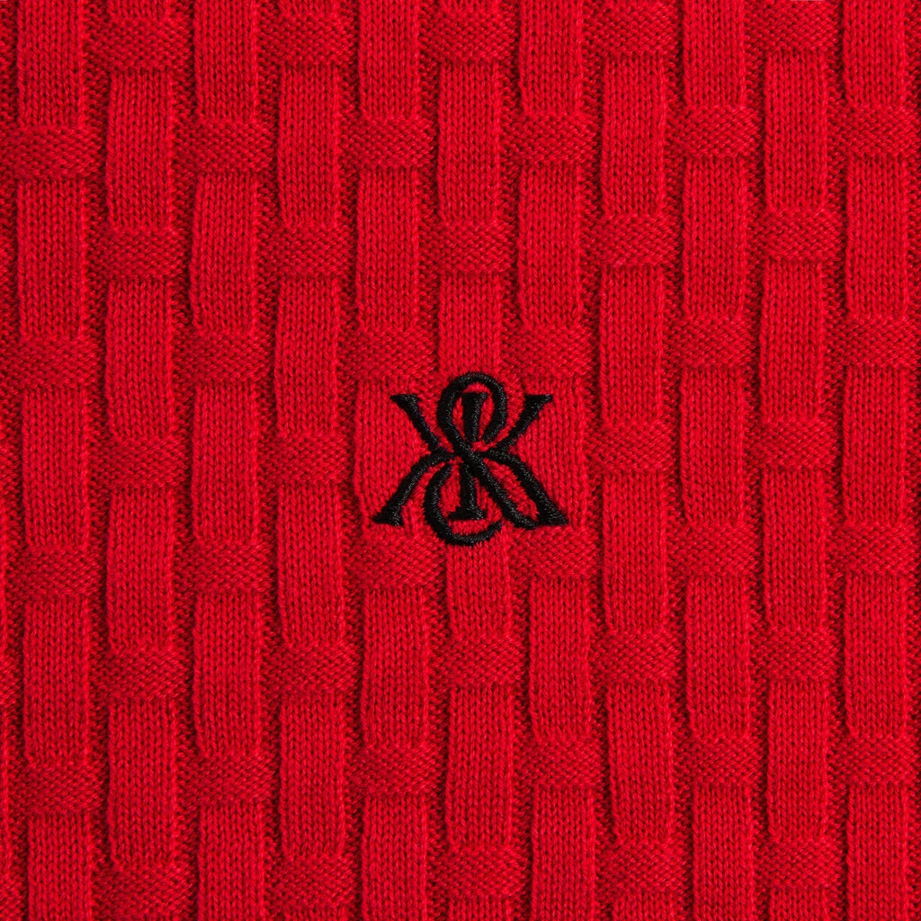 Kith Basketweave Tilden Crewneck Sweater - Fame