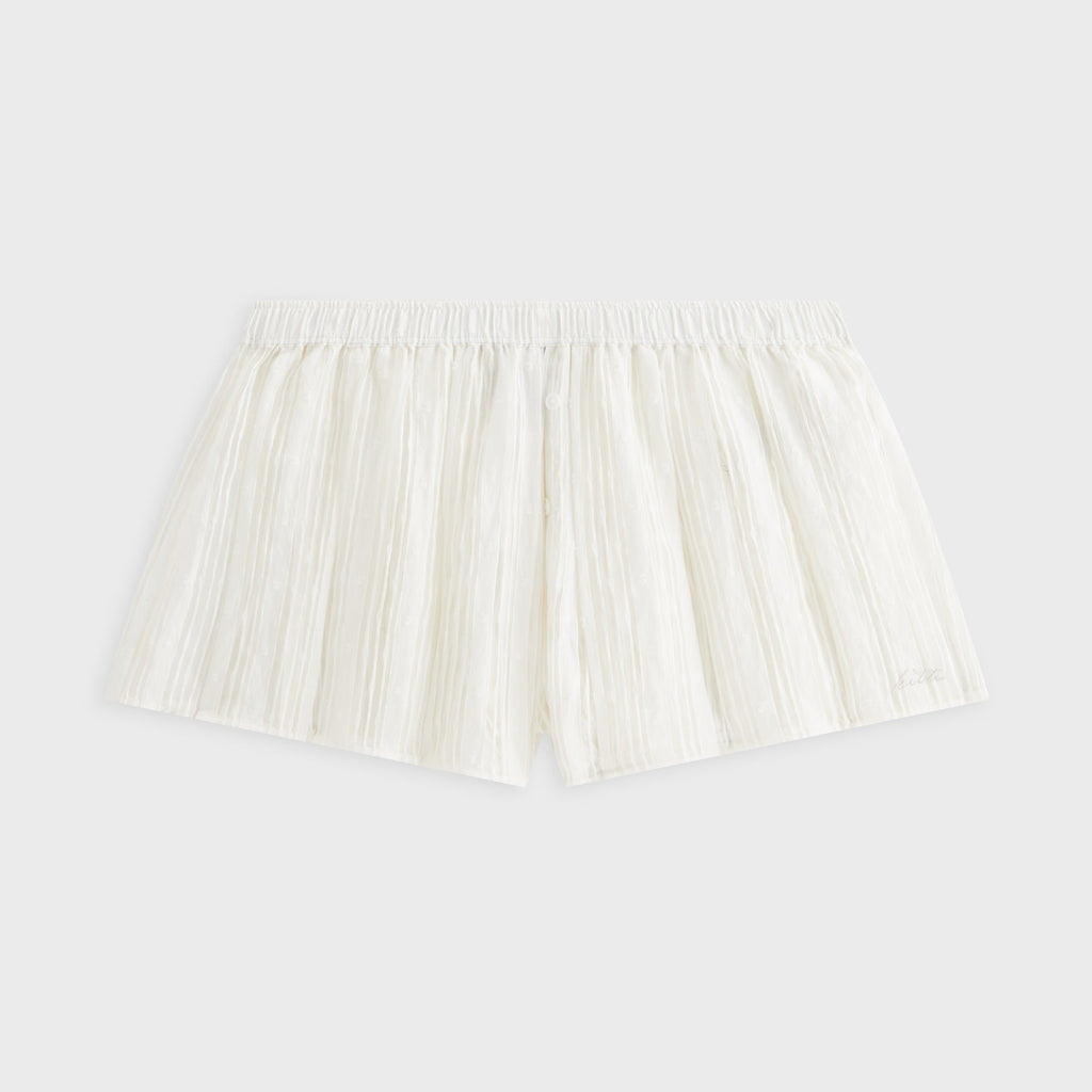 Kith Women Sashi Sheer Pleated Short - White