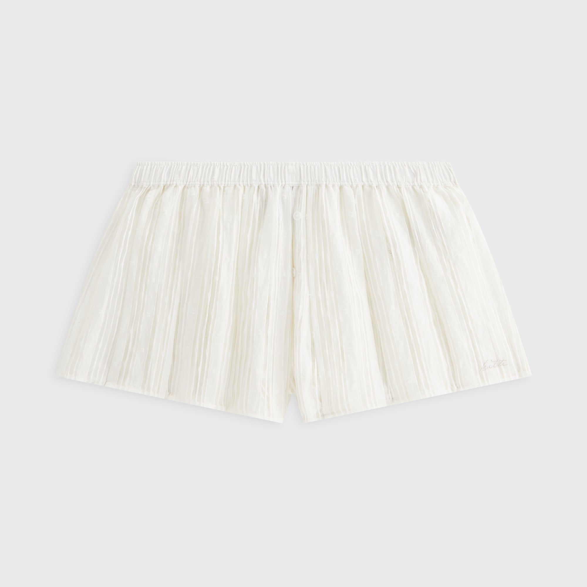 Kith Women Sashi Sheer Pleated Short - White
