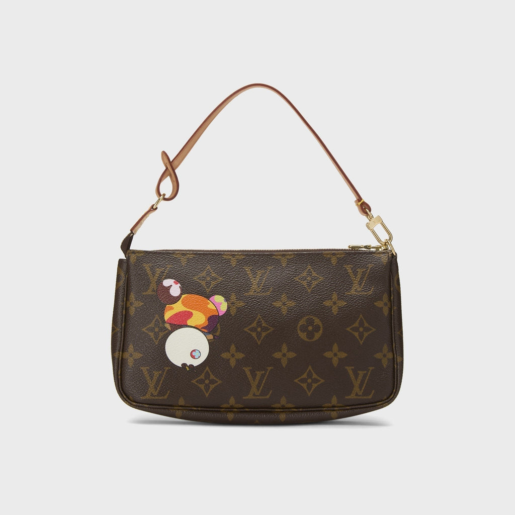 WGACA Louis Vuitton x Takashi Murakami Monogram Canvas Panda Pochette Accessoires - Brown