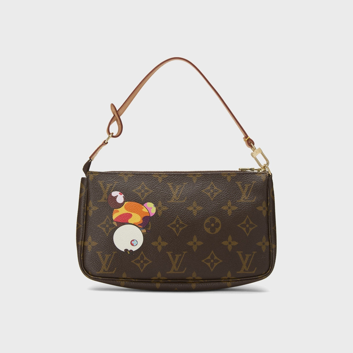 WGACA Louis Vuitton x Takashi Murakami Monogram Canvas Panda Pochette Accessoires - Brown