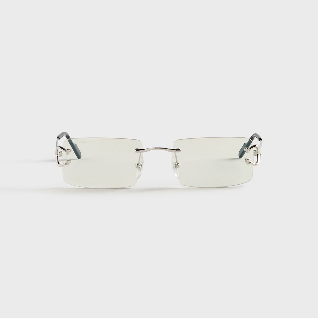 Cartier CT0488S Metal Sunglasses - Silver / Transparent