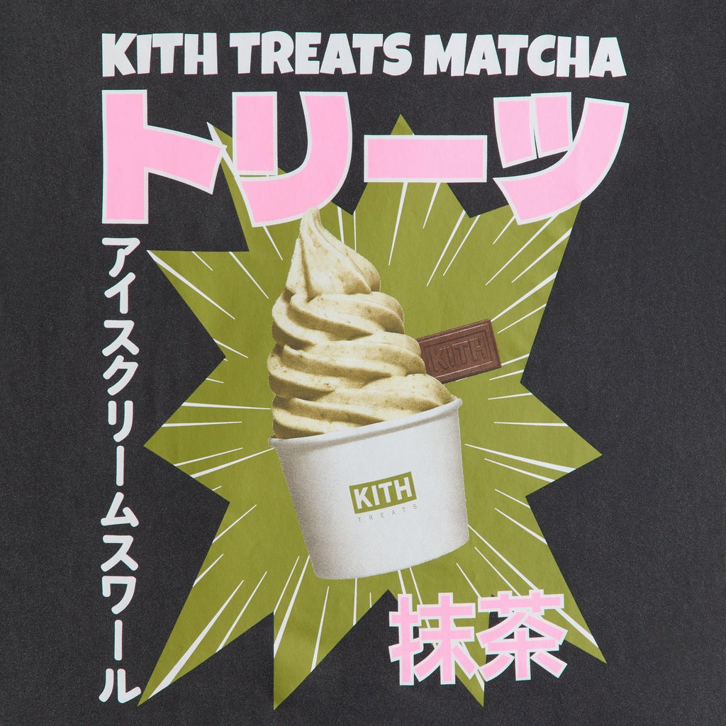 Kith Treats Matcha Swirl Vintage Tee - Black