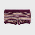 EB Denim Camden Knit Short - Burgundy / Soft Pink Stripe