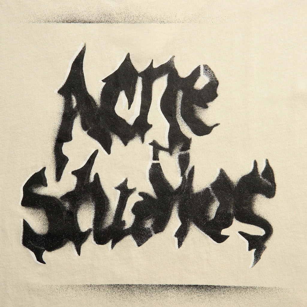 Acne Studios Gothic Logo Tee - Dusty White
