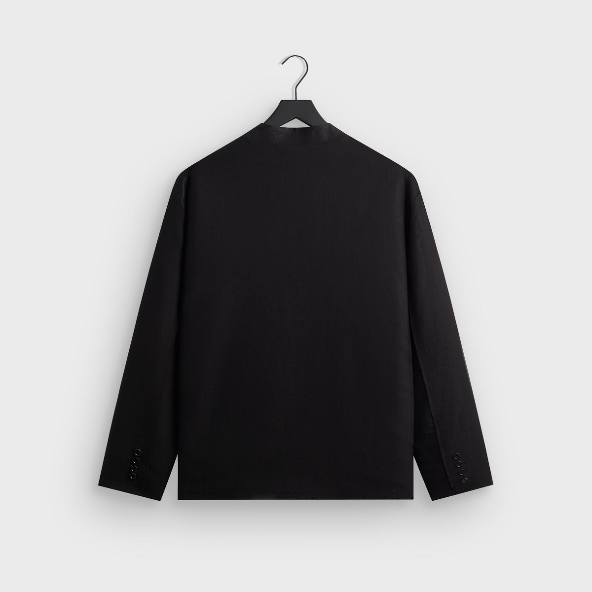 &Kin Long Sleeve Linen Viscose Twill Mathis Shirt - Black