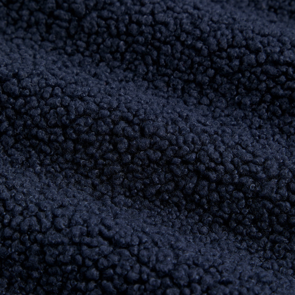 Kith Bonded Sherpa Coleman Quarter Zip Hoodie - Nocturnal