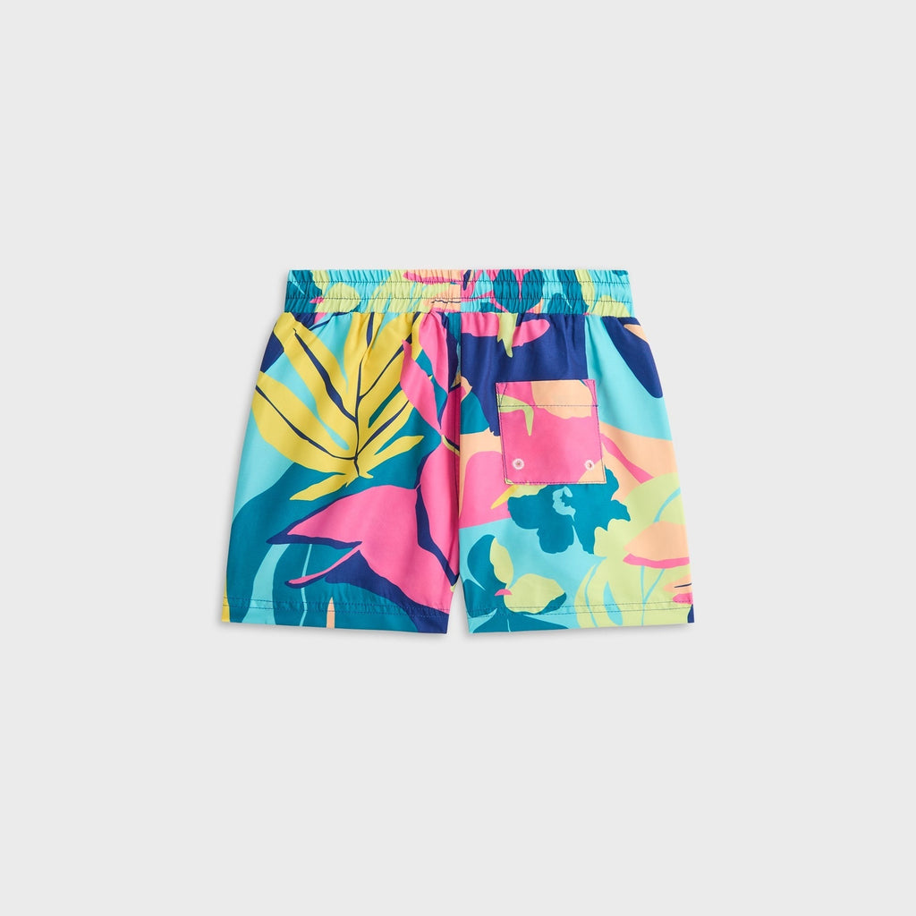 Kith Kids Abstract Tropical Kai Swim Trunk - Multi