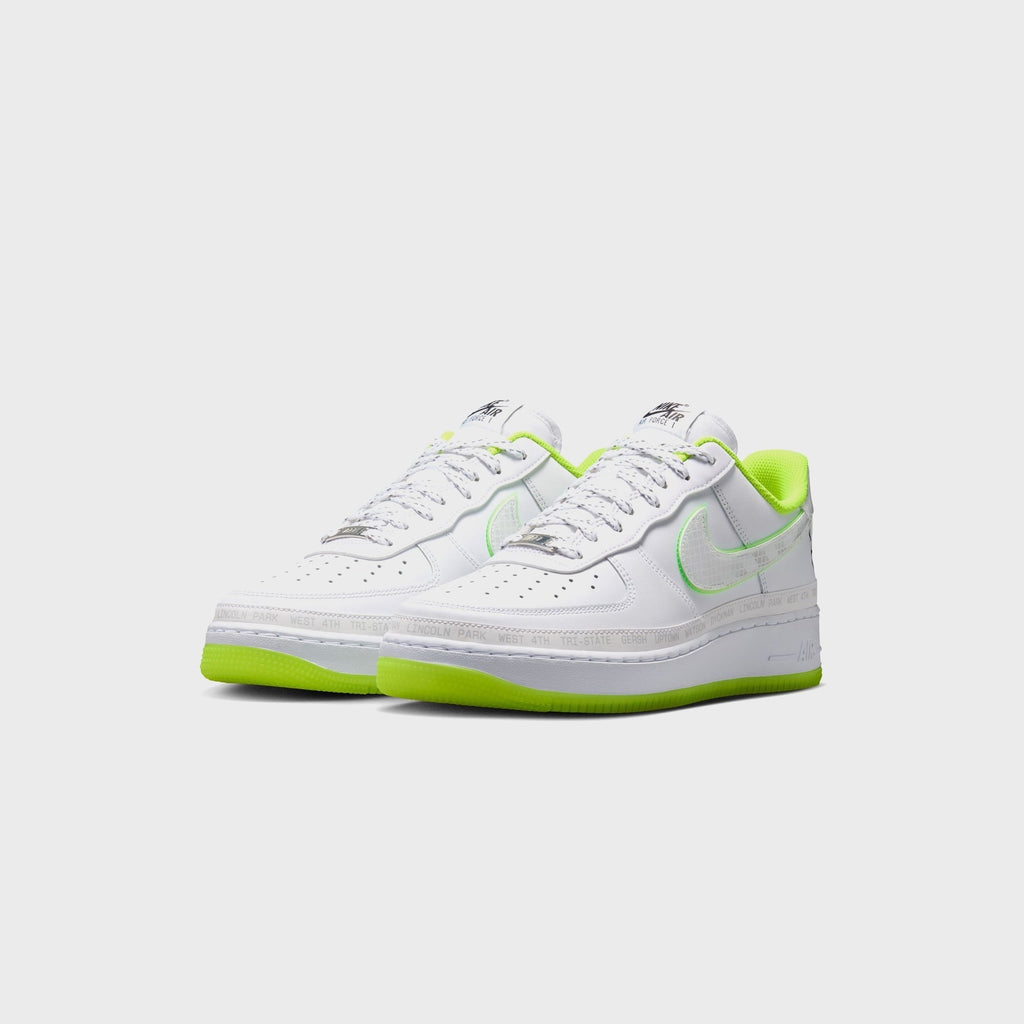 Nike Air Force 1 '07 - White / White / Barely Volt / Black
