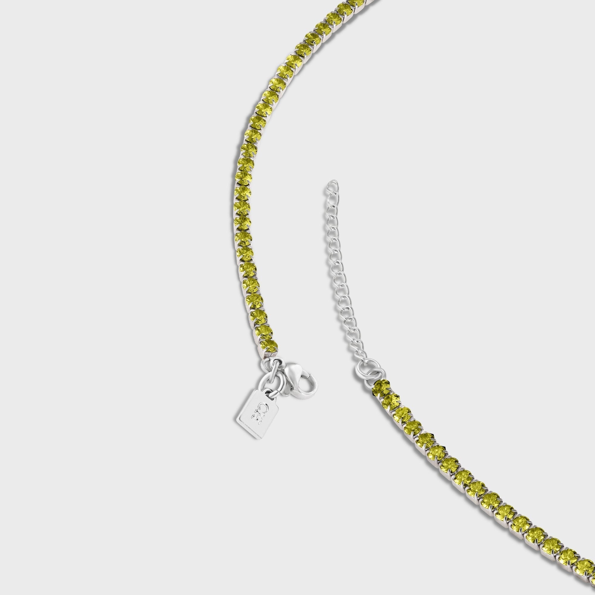 Crystal Haze Serena Anklet - Olive