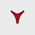 Frankies Bikinis x Jennie Dove Satin Bottom - Spring Stripe