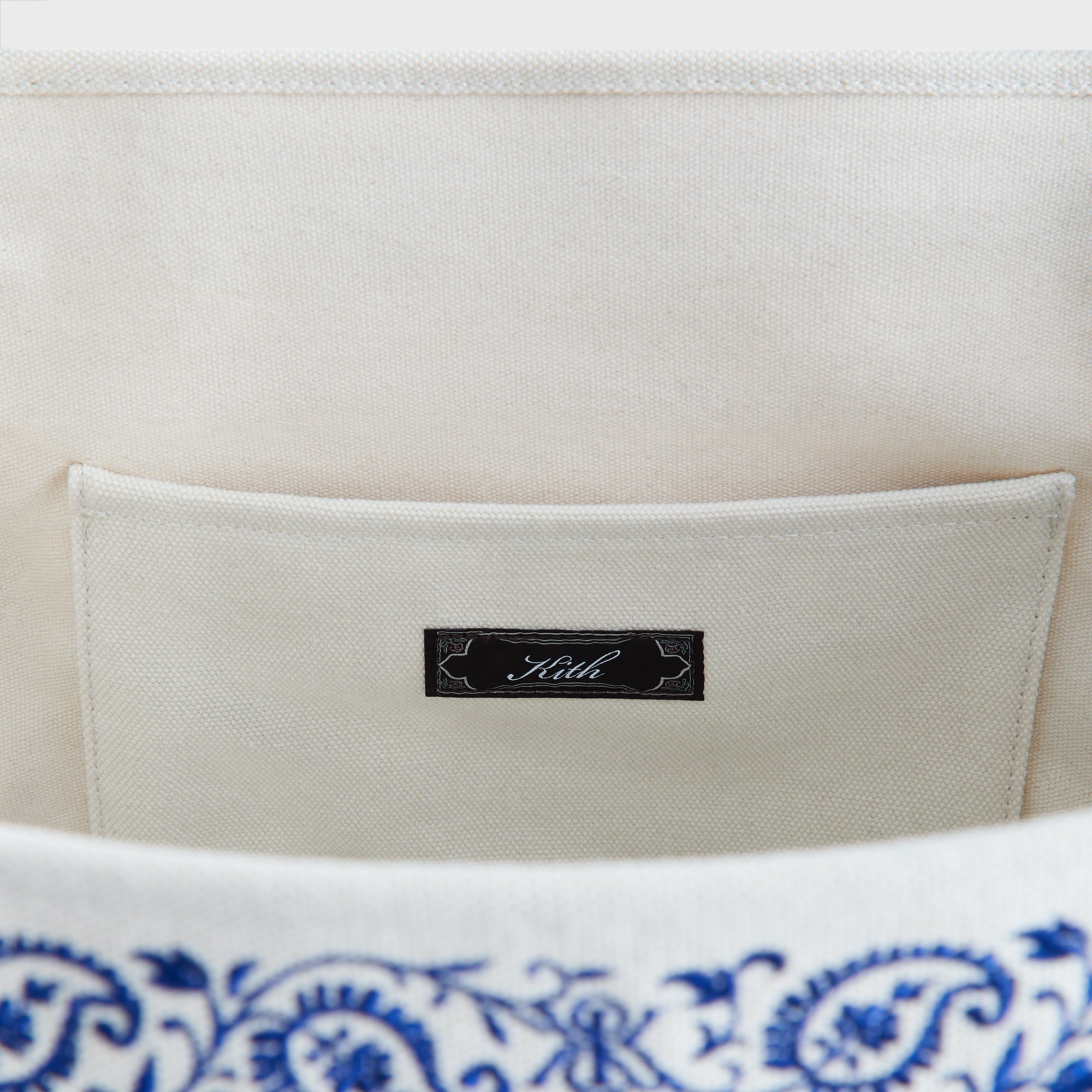Kith Embroidered Canvas Tote Bag - Sandrift
