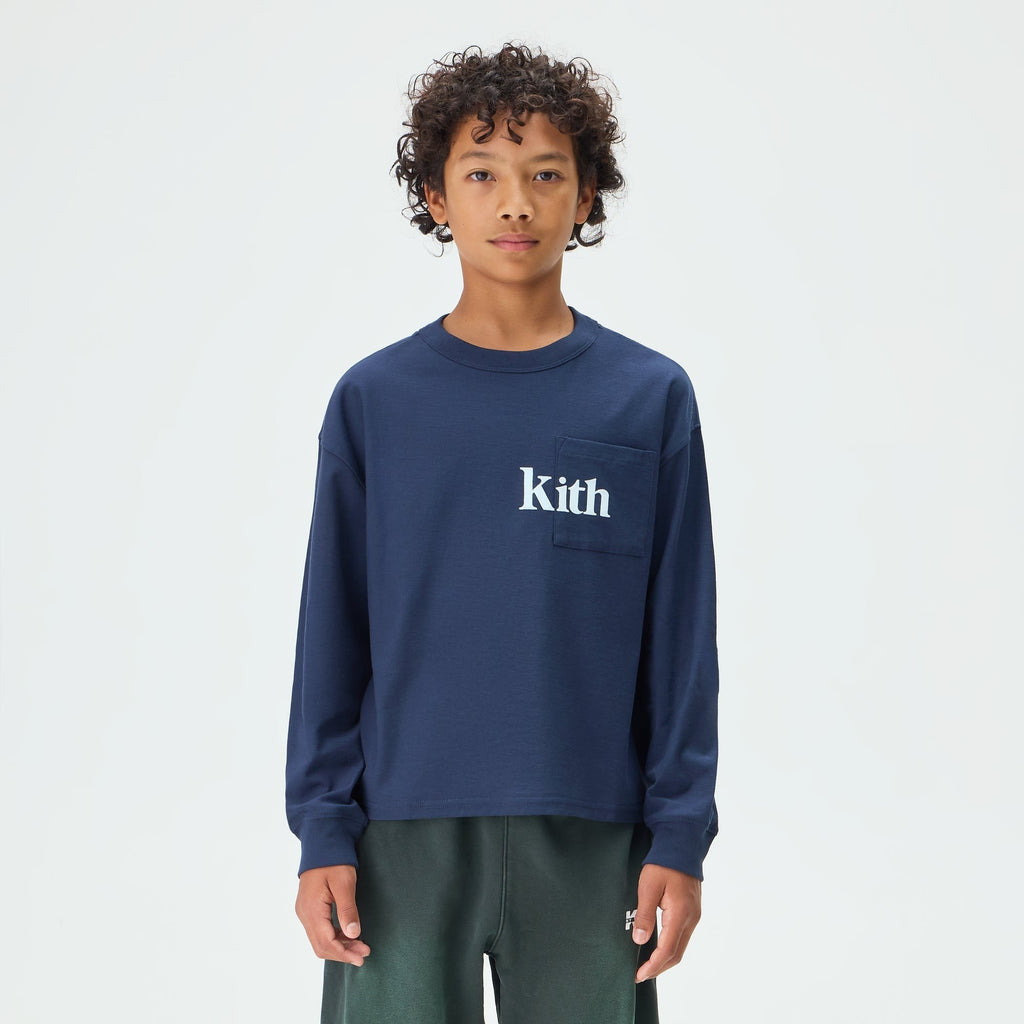 Kith Kids Long Sleeve Quinn Tee - Nocturnal