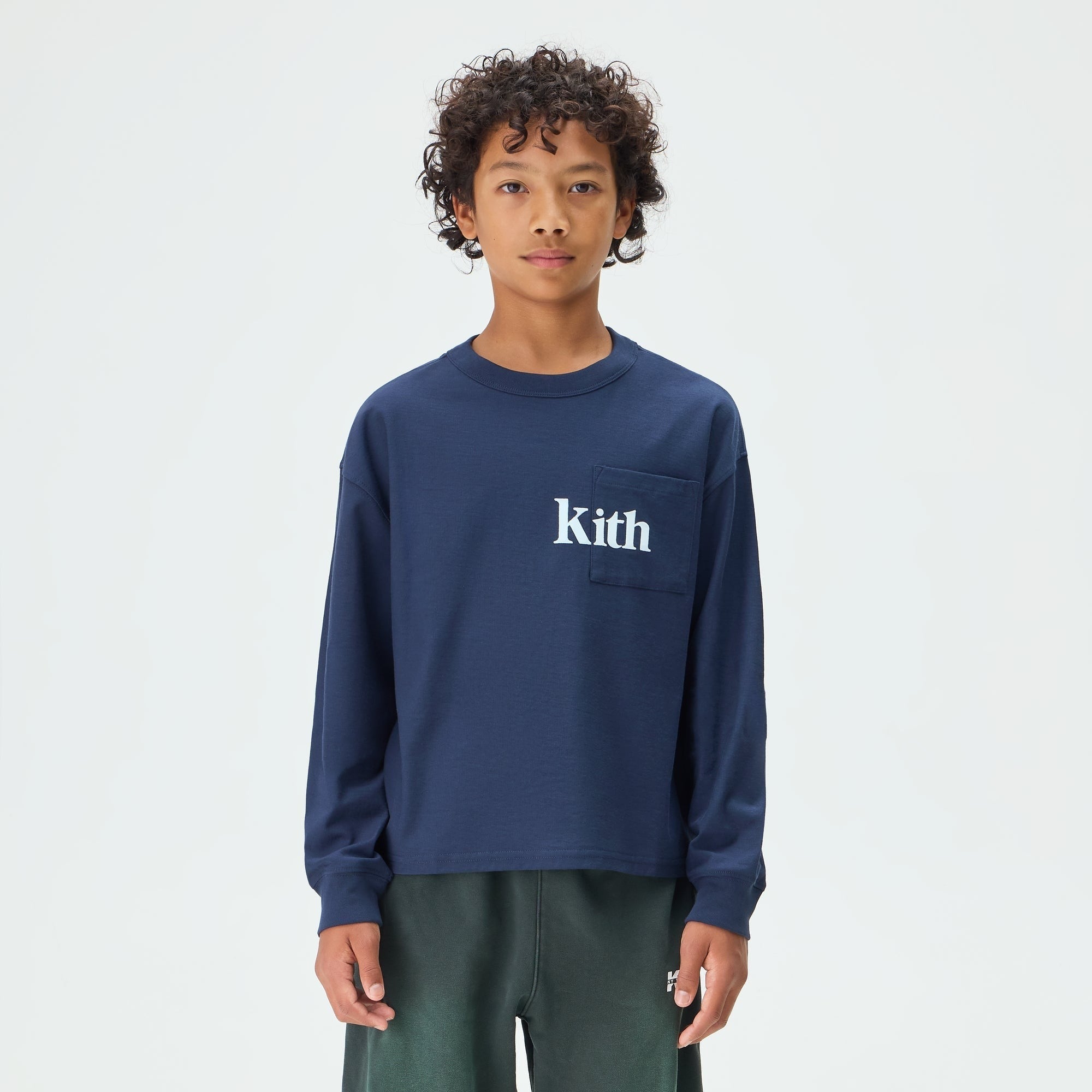 Kith Kids Long Sleeve Quinn Tee - Nocturnal