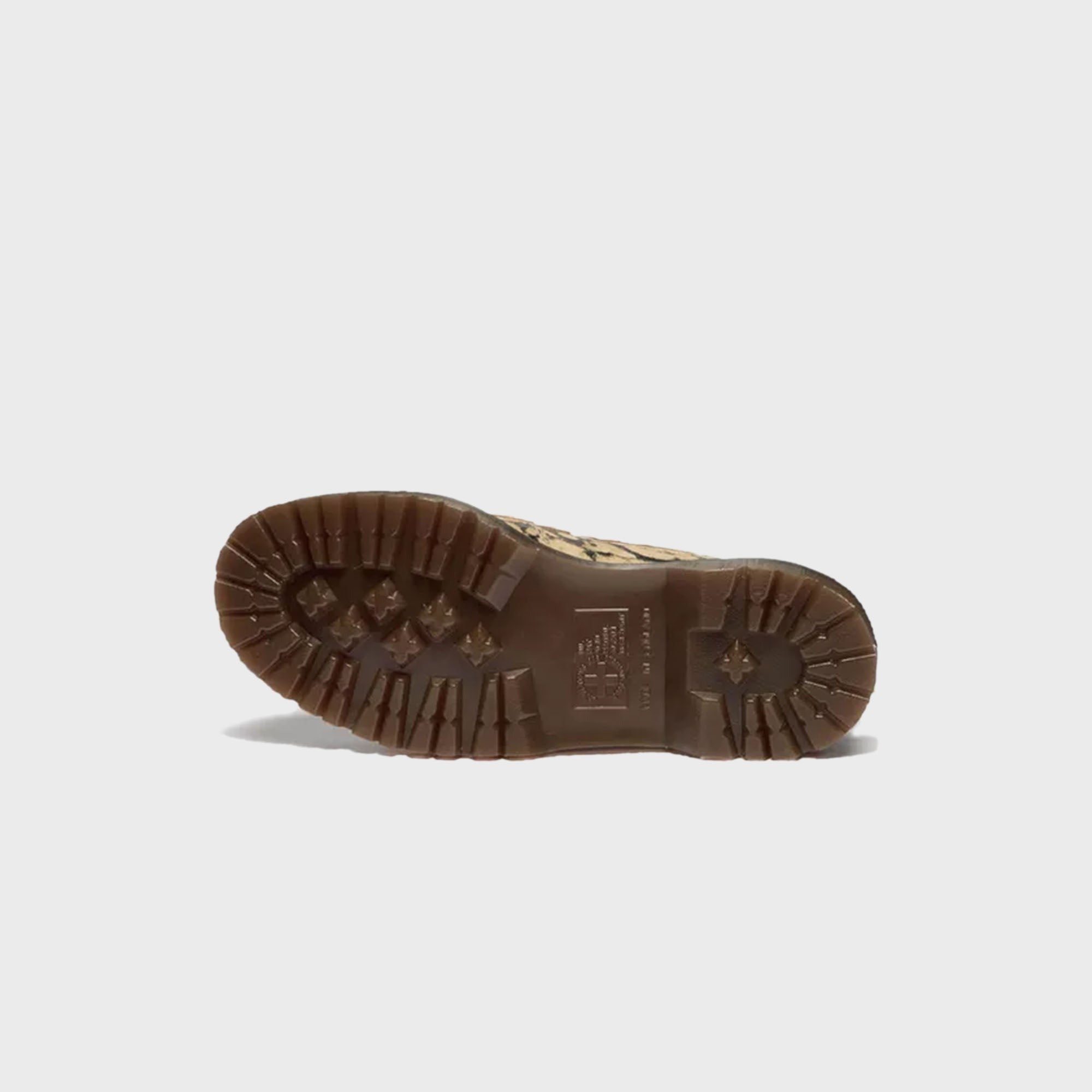 Dr. Martens Delapre Wild Emboss Suede Penny Loafer - Teak Brown / Black