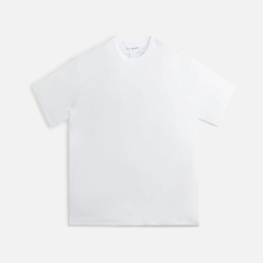 Comme des Garçons Shirt Cotton Jersey Tee - White