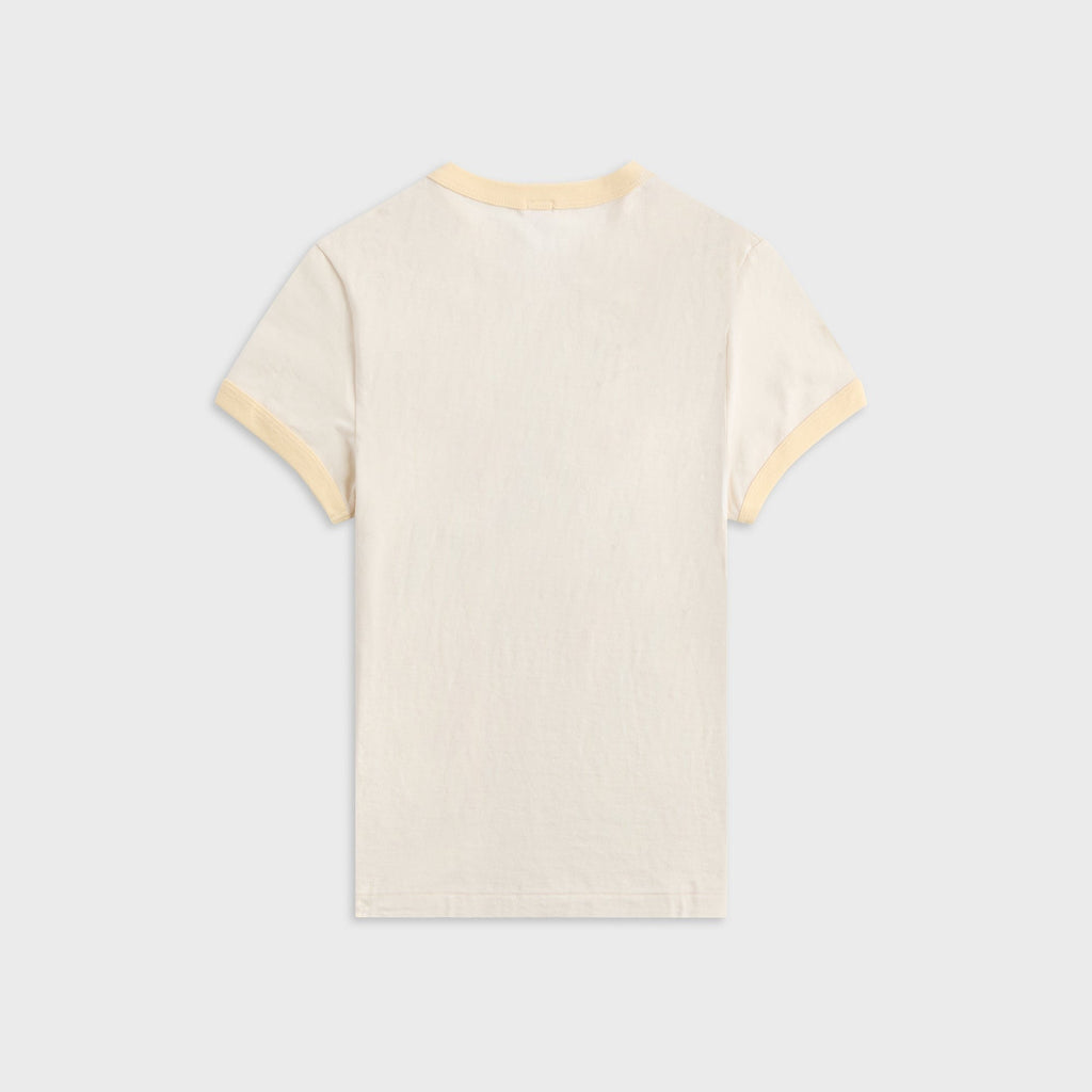 ReDone 60s Slim Ringer Dumbo Tee - Vintage White