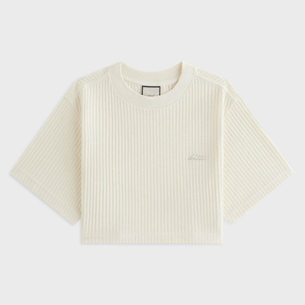 Kith Women Fei Waffle Cropped Tee - Sandrift