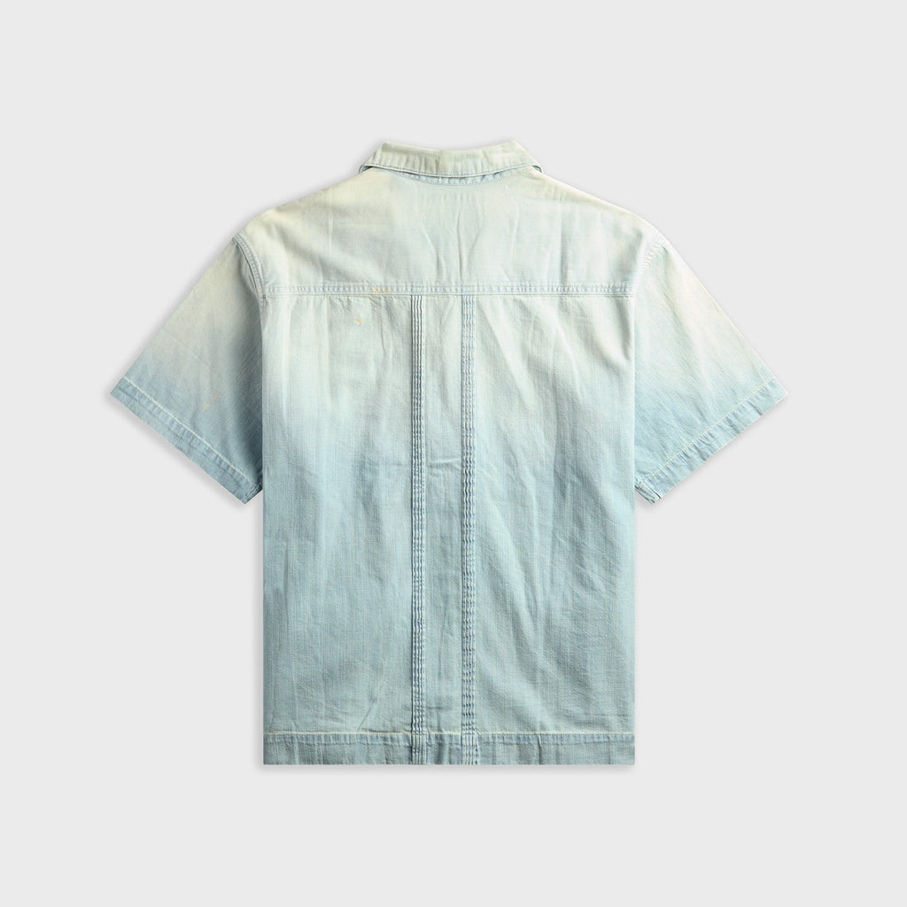 Coût De La Liberté Cedro Rigid Preshunk Denim Pleated Pocket Shirt - Buena Vista
