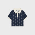 Kith Baby Script Knit Tilden Polo - Nocturnal